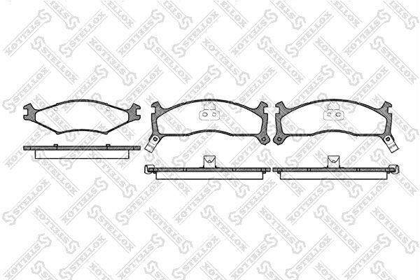 

Тормозные колодки Stellox дисковые 611002SX