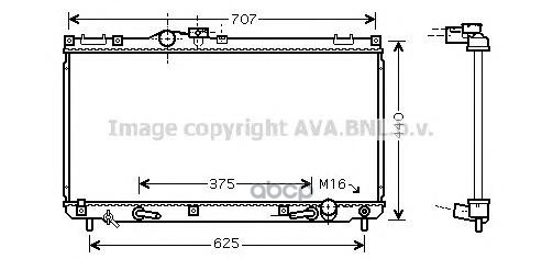 фото Радиатор системы охлаждения ava quality cooling to2322