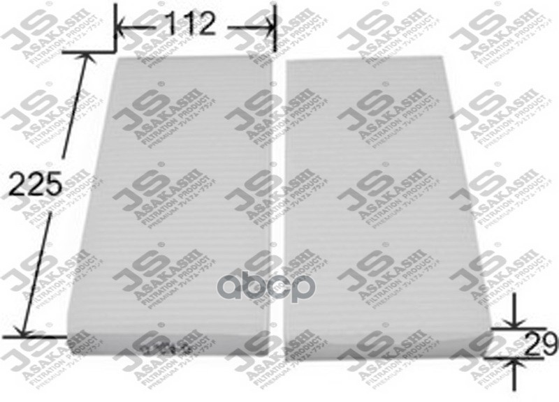 фото Фильтр салона js asakashi ac803set