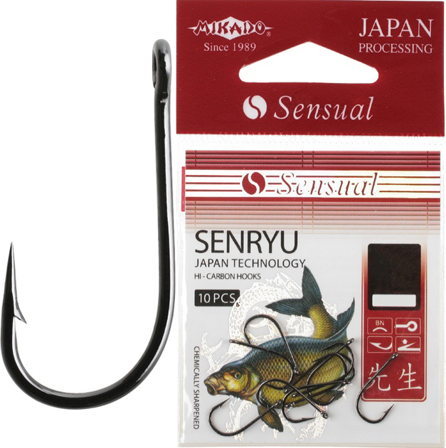 Рыболовные крючки Mikado Sensual Senryu №16, 10 шт.