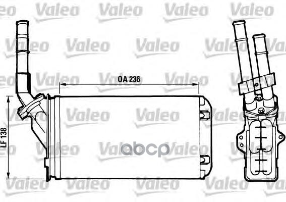 фото Радиатор отопителя valeo 812002