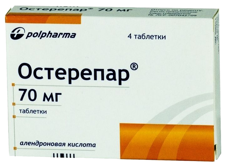 Купить Остерепар таблетки 70 мг 4 шт., Polpharma