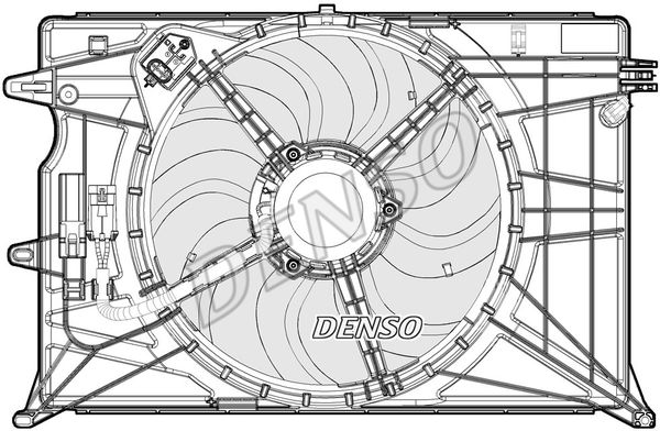 

Вентилятор охлаждения двигателя DENSO DER09074