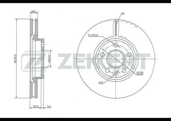 фото Тормозной диск zekkert bs-5125