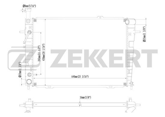 

Радиатор охлаждения двигателя ZEKKERT MK-1191