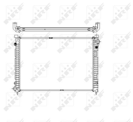 

Радиатор охлаждения двигателя NRF 55444