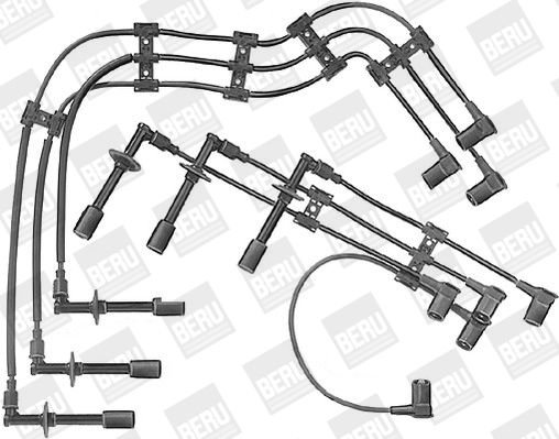 фото Комплект проводов зажигания beru ze715