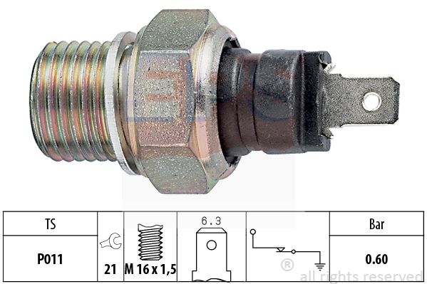 фото Датчик давления масла eps 1.800.021