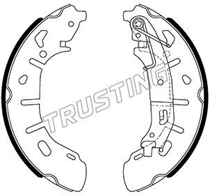 

Комплект тормозных колодок TRUSTING 034.124