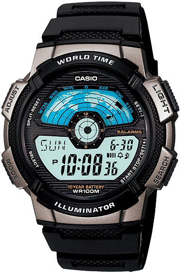 фото Наручные часы электронные мужские casio collection ae-1100w-1a