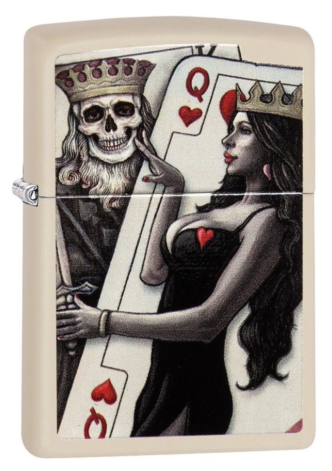 

Бензиновая зажигалка Zippo Skull, King, Queen Beauty Cream Matte, Skull, King, Queen Beauty