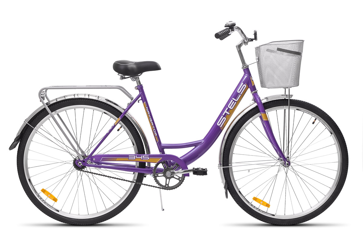 фото Велосипед stels navigator 345 z010 2018 20" фиолетовый
