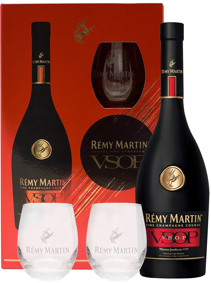 фото Коньяк remy martin, vsop, 4 года, 40 %, 700 мл + 2 стакана