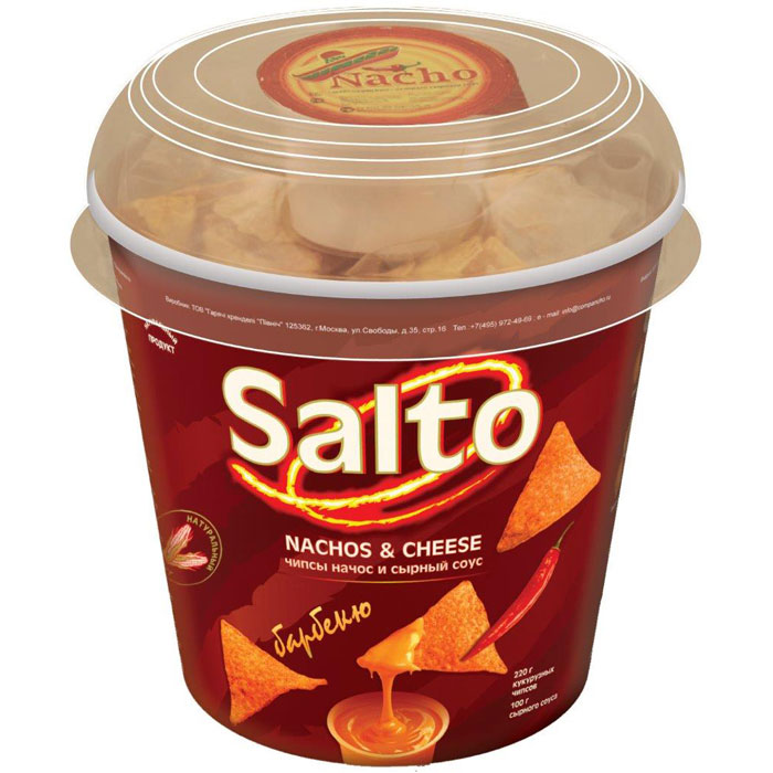 

Чипсы кукурузные Salto с соусом барбекю 220 г