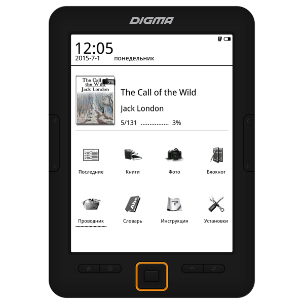 фото Электронная книга digma e631 black