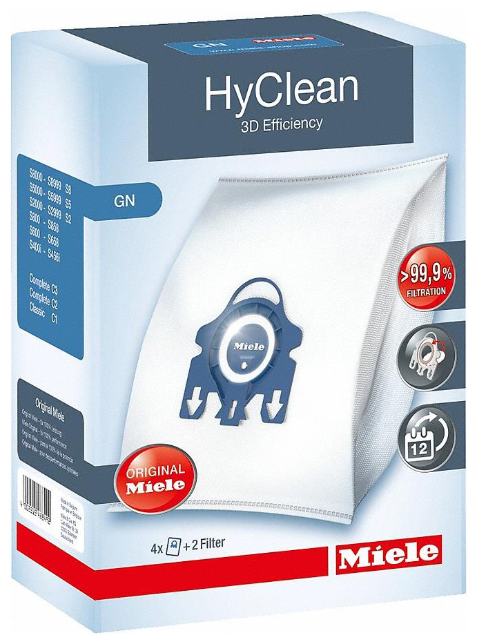 Пылесборник Miele GN HyClean 3D Efficiency комплект пылесборников miele allergy xl pack 2 hyclean fjm фильтр ha50