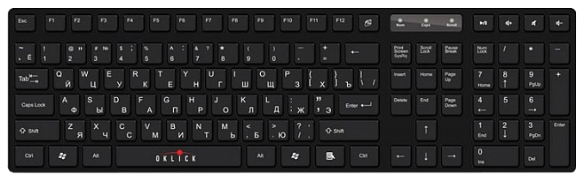 Клавиатура OKLICK 570M Black