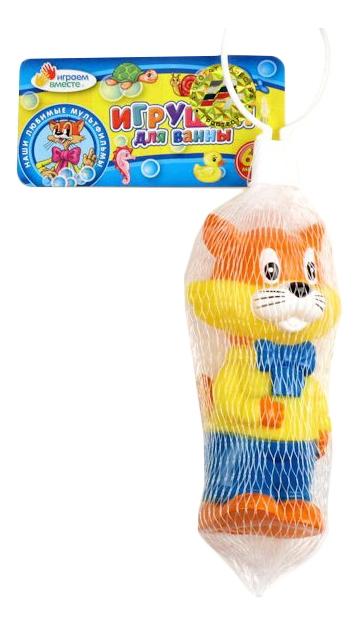 

игрушка для купания "играем вместе" кот леопольд в сетке, Разноцветный