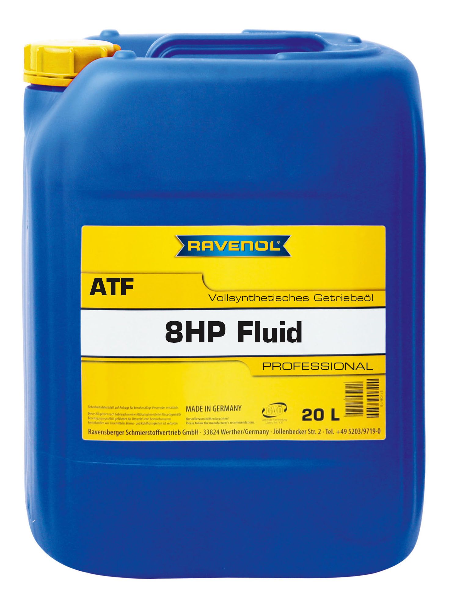 фото Трансмиссионное масло ravenol atf 8 hp fluid 20л 1211124-020-01-999