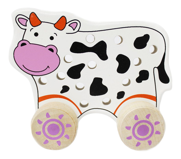 

Каталка детская Alatoys "Корова", Белый;черный, Корова