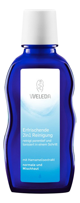 Купить Освежающее очищающее средство 2 в 1 WELEDA для нормальной и смешанной кожи 100 мл, освежающее очищающее средство 100 мл
