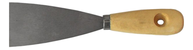 фото Шпатель серия "лайт", стальное лезвие, деревянная ручка 20 мм курс 06001