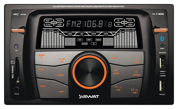 

Автомобильная магнитола SWAT WX-216UBA 4x50Вт, wX-216UBA