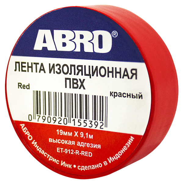 фото Изолента abro еt-912 красный