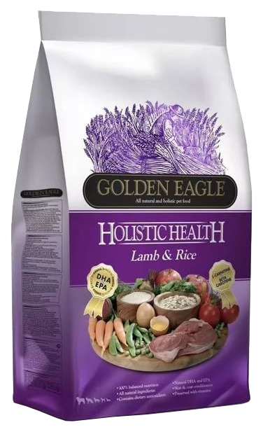 фото Сухой корм для собак golden eagle holistic health lamb & rice 22/15, ягненок, 2кг