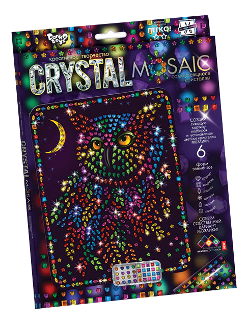 Мозаика из пайеток Danko Toys Crystal Mosaic Сова