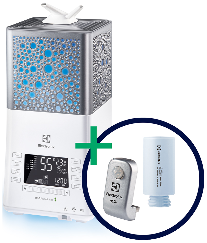 

Воздухоувлажнитель Electrolux YOGAhealthline EHU-3815D Silver/Grey, EHU-3815D
