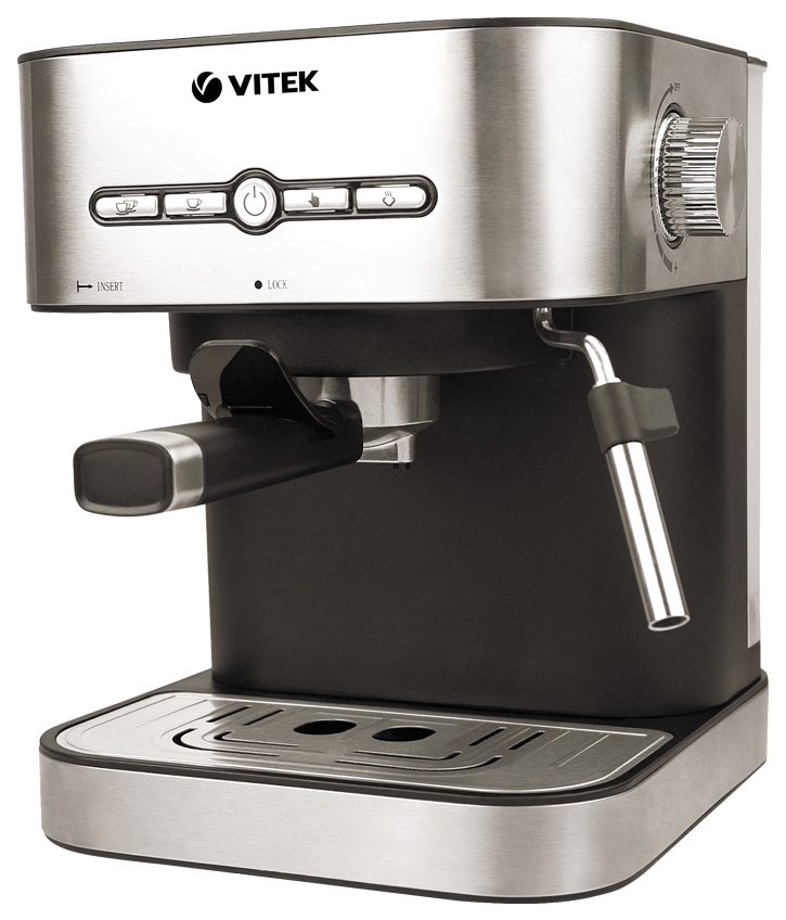 Рожковая кофеварка Vitek VT-1526 Silver рожковая кофеварка vitek vt 1517 bn brown