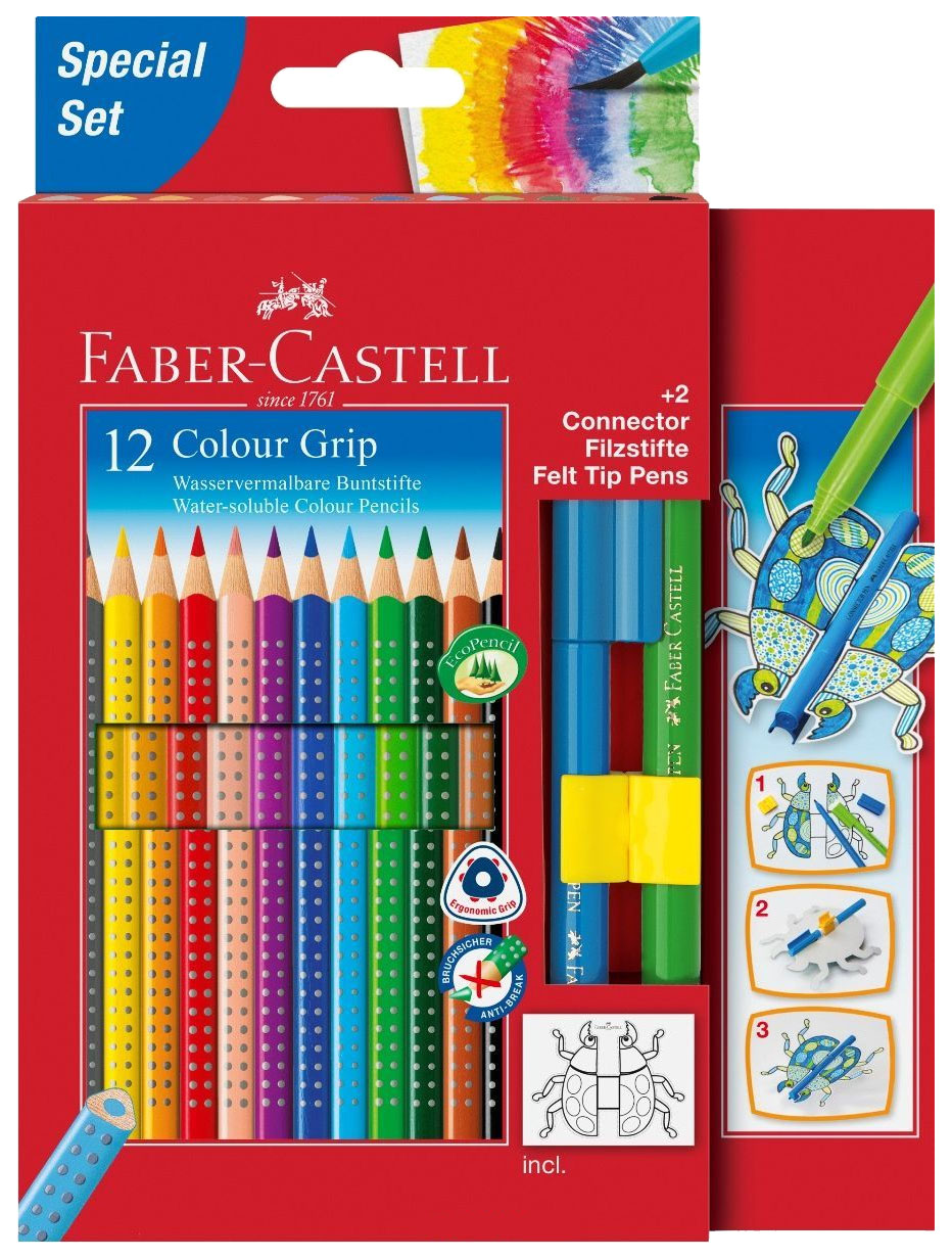 фото Цветные карандаши faber-castell grip 2001, 12 шт