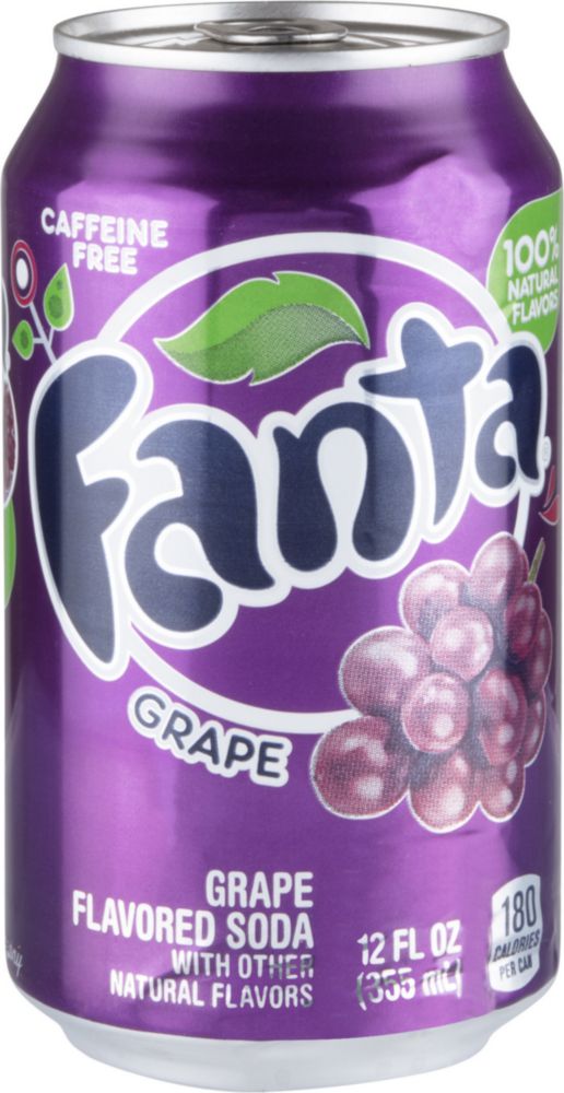 Напиток сильногазированный Fanta Grape жестяная банка 355 мл