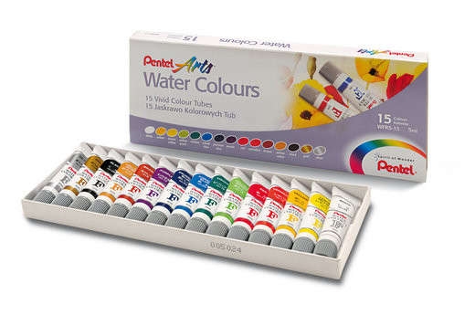 

Акварель Pentel Water Colours 15 цв, Water Colours