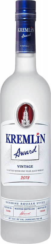 Водка Kremlin Award vintage, 40 %, 700 мл