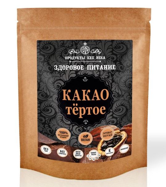 

Какао Продукты XXII века тертое 200 г