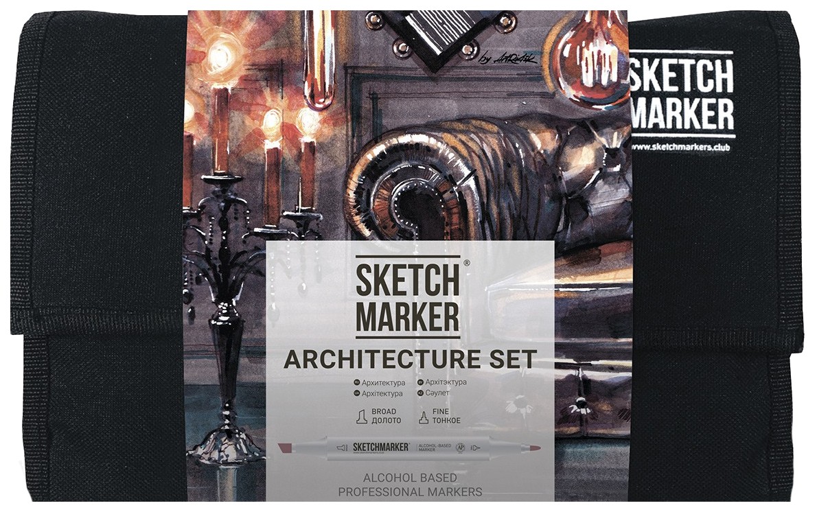 фото Набор маркеров sketchmarker architecture set 24 а