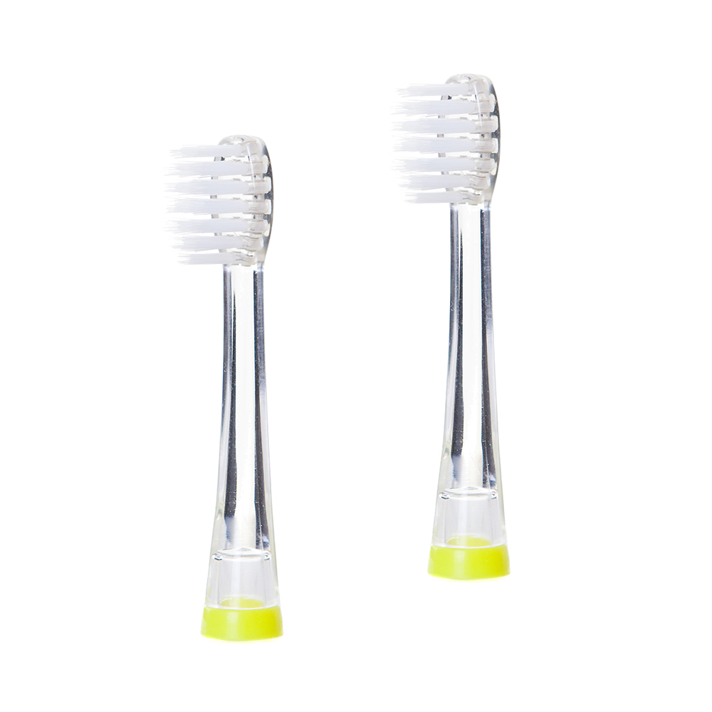 

Насадки для электрической зубной щетки Brush Baby KidzSonic Replacement Brush heads 6+, Прозрачный
