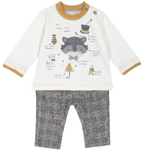 

Комплект одежды Chicco, цв. серый р.74, 9076334
