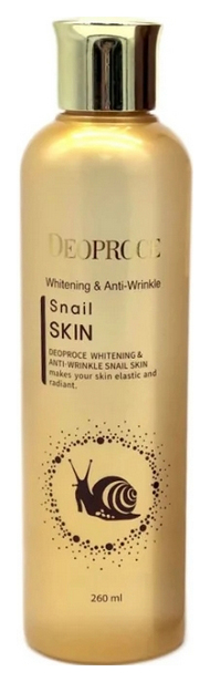 Флюид для лица Deoproce, с улиточным экстрактом, Whitening & Anti-Wrinkle Snail Skin 260мл крем для улучшения а лица esc skin whitening cream