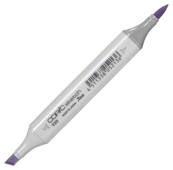 

Маркер Copic Sketch V20 глициния фиолетовый; серый