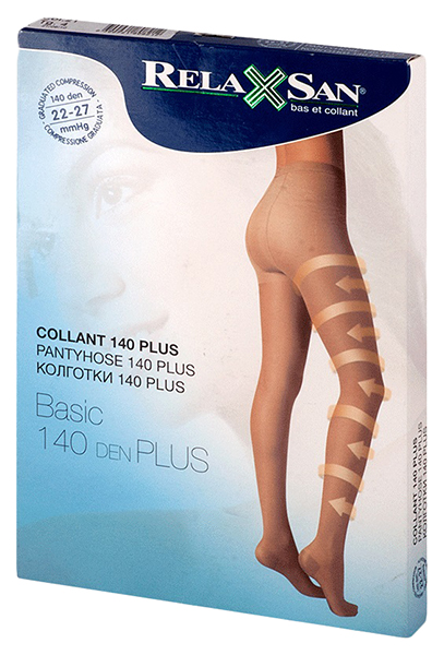 

Колготки компрессионные Relaxsan Collant 140 Plus 22-27 mmHg телесные р.4