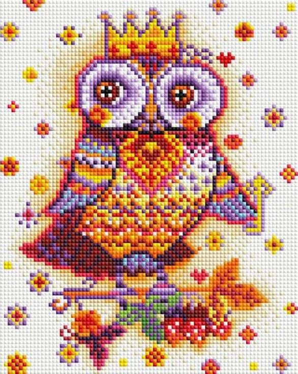 

Алмазная вышивка Белоснежка Сова с ключиком, 20x25 см, Сова с ключиком