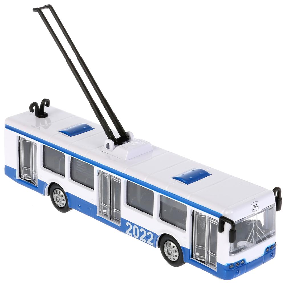 Троллейбус металлический Технопарк 16,5см технопарк инерционная модель городской троллейбус