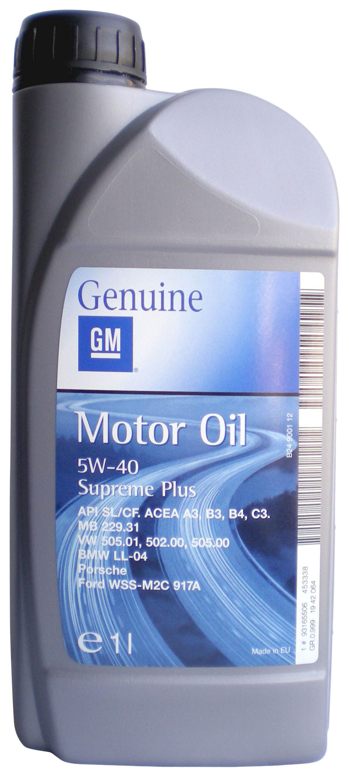 

Моторное масло General Motors Supreme Plus 5W40 1л, Supreme Plus