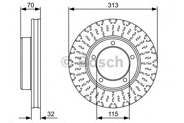 

Тормозной диск BOSCH 0986479567