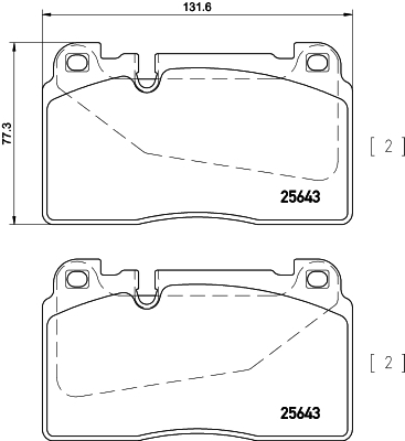 

Комплект тормозных колодок Hella 8DB355020251
