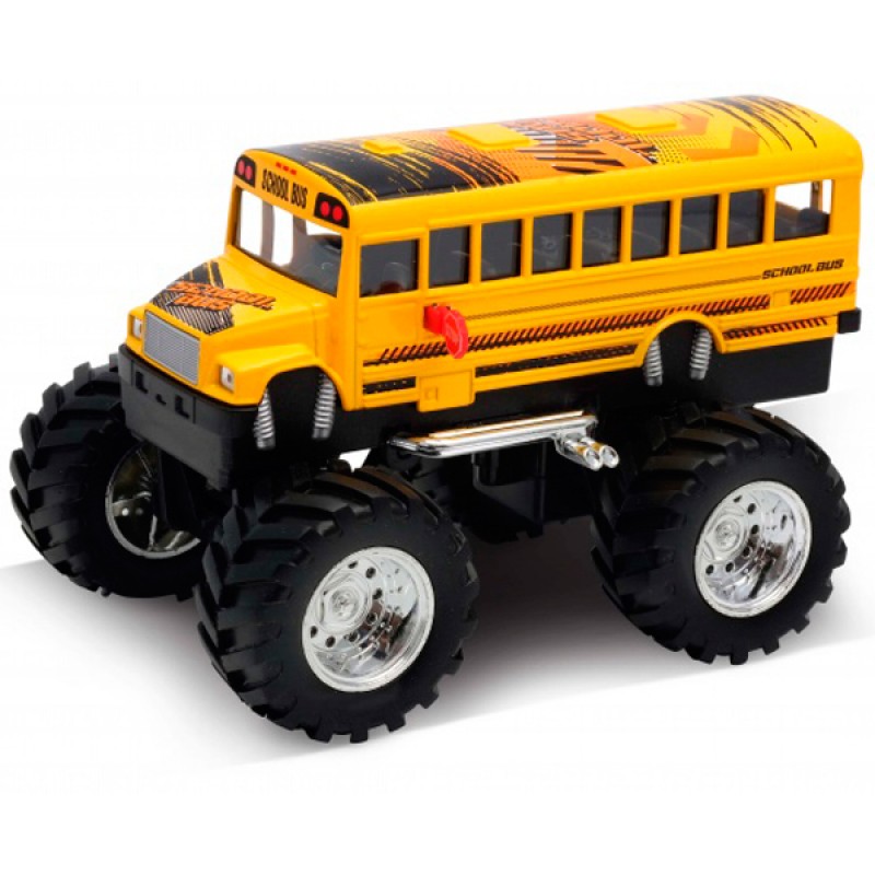 Модель машины Welly 1:34-39 School Bus Big Wheel Monster 47006S