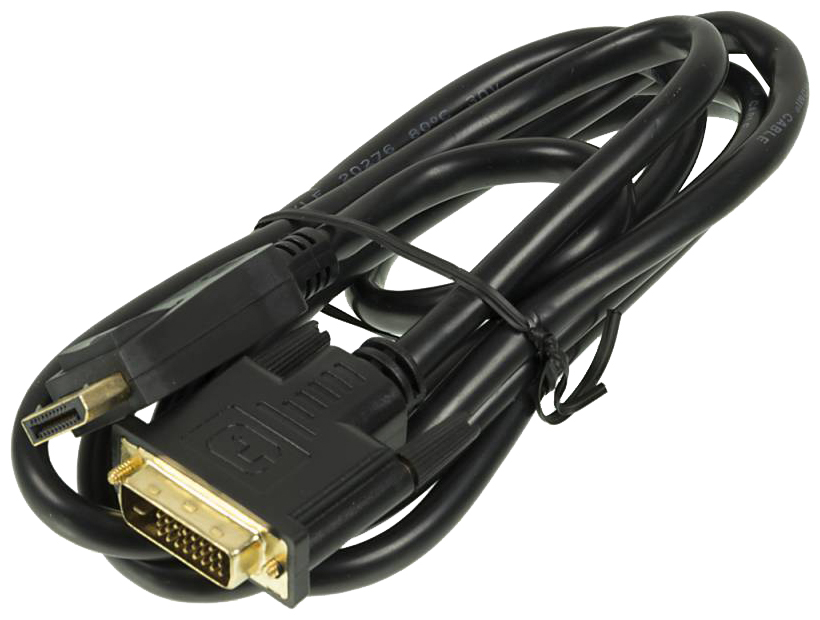 фото Кабель ningbo displayport-dvi, m-m 1,8м black